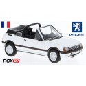 Peugeot 205 CT cabriolet ouvert (1986) blanc Meige - Gamme PCX87
