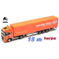 Iveco S-Way LNG + semi-remorque fourgon 15m "Gebrüder Weiss" (Austria)