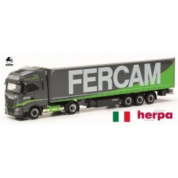 Iveco S-Way LNG + semi-remorque tautliner "Fercam" (Italie)