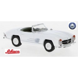 MB SL 300 cabriolet ouvert blanc