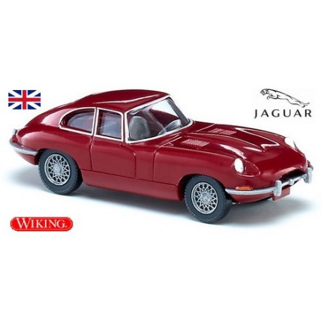 Jaguar Type E coupé 1961 rouge pourpre