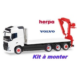 Volov FH GL camion plateau 8x4 avec grue - kit à monter (sold out by Herpa)