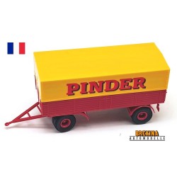 remorque bâchée transport de matériel Pinder (longueur de la caisse 68 mm)