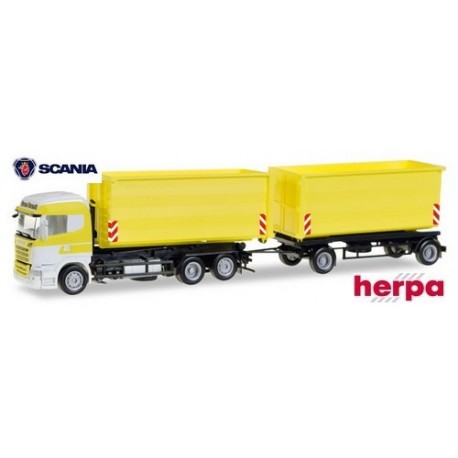 Scania R 13 HL camion + remorque Porte bennes déposables  "Sven Brandt Transporte"