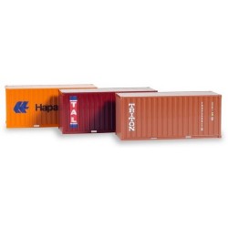 Set de 3 containers 20' : Hapag Lloyd - TAL - Triton (sold out by Herpa)
