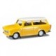Trabant 601 S Universal jaune à toit blanc