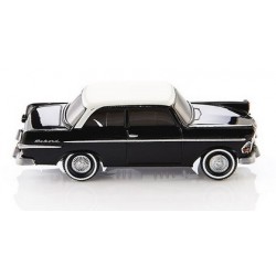 Opel Rekord '60 noire à toit blanc