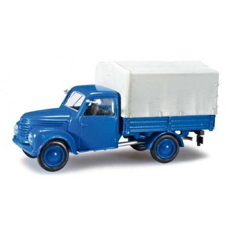 Framo 901/2 camion bleu à bâche grise 1957