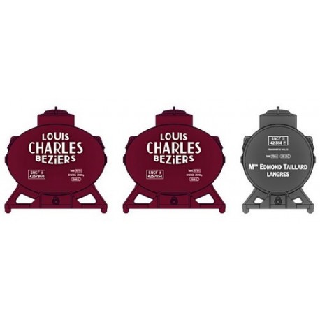 Set de 3 containers citernes "Charles & Taillard" (Epoque III)