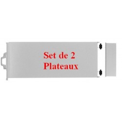 Set de 2 Plateaux déposables (75x 30 mm)