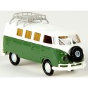 VW T1b Camping-Car vert et blanc (galerie & roue de secours)