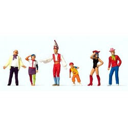Set Carnaval : 6 figurines costumées