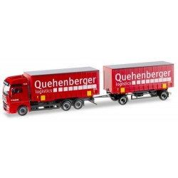 MAN TGX XXL E6 camion + rqe Pte caisses taut "Quehenberger" (A)