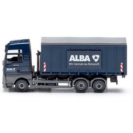 MAN TGX XXL E6 camion Pte benne déposable bâchée "Alba"