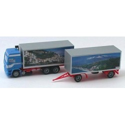 Volvo F12 GL camion + remorque fourgon "Paysages d'Italie"